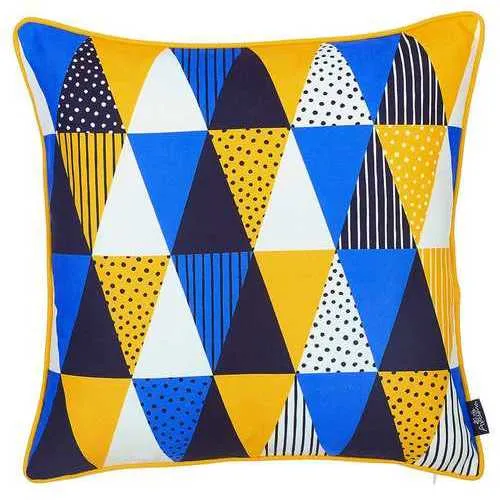 18"x18" Memphis Printed Decorative Throw Pillow Cover Pillowcase