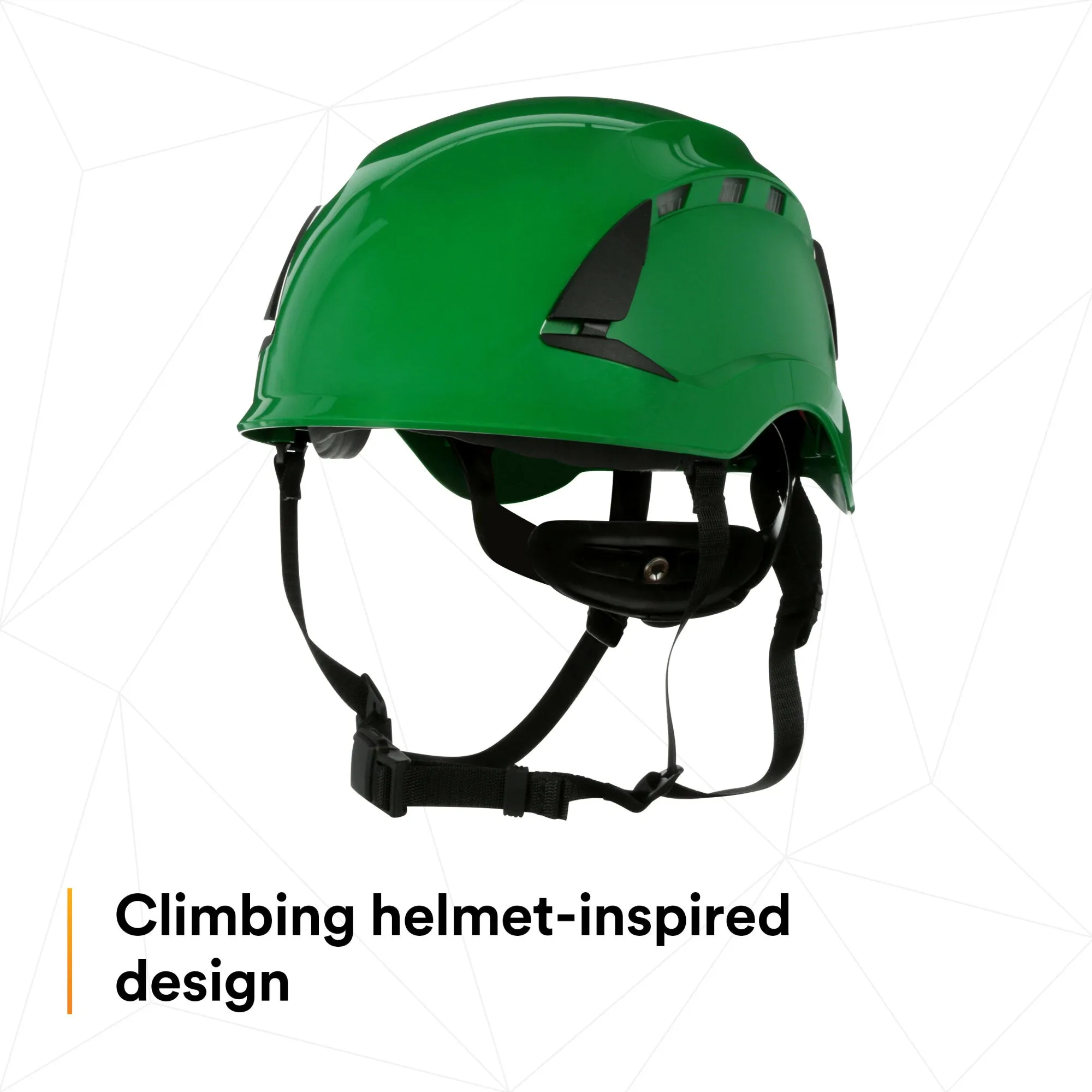 3M SecureFit Safety Helmet, X5004V-ANSI,  Green, vented