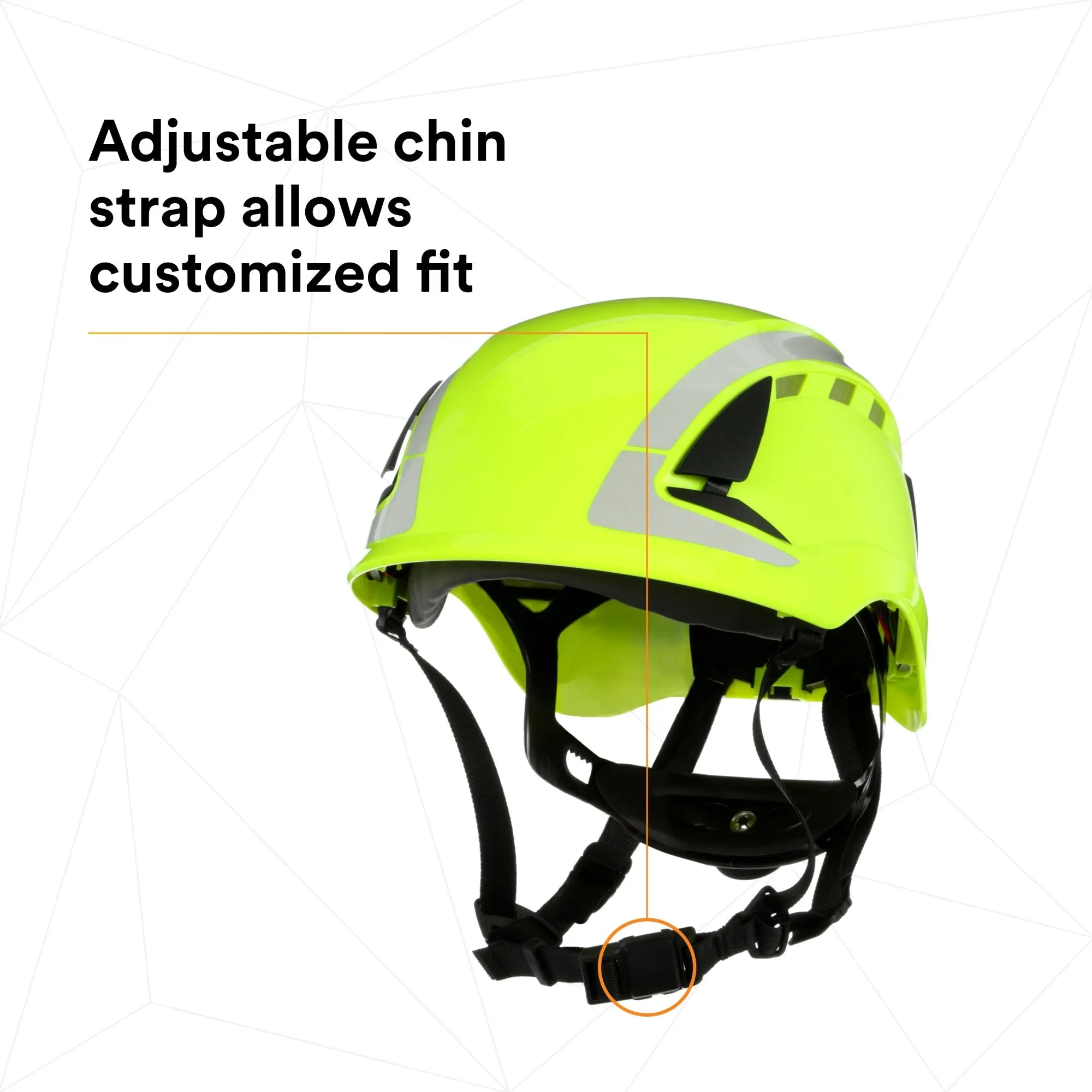 3M SecureFit Safety Helmet, X5014VX-ANSI,  HVGreen, vented, 1Ea/Box