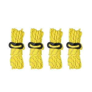 4 PCS / Set CLS Outdoor Camp Reflective Wind-Proof Camping Support Rod(Yellow)