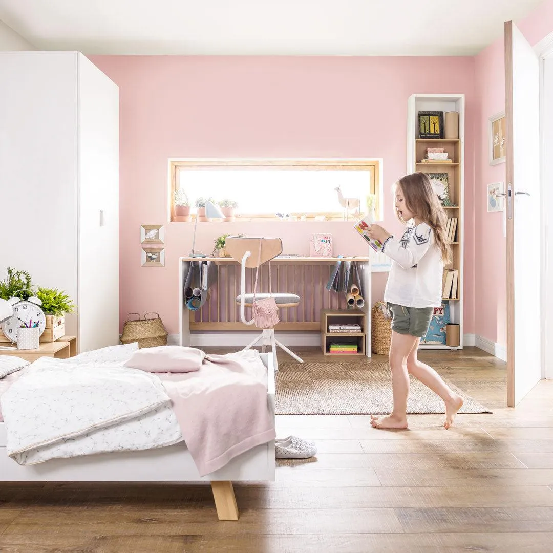 4You Convertible Cot Bed (70X140) - White & Oak