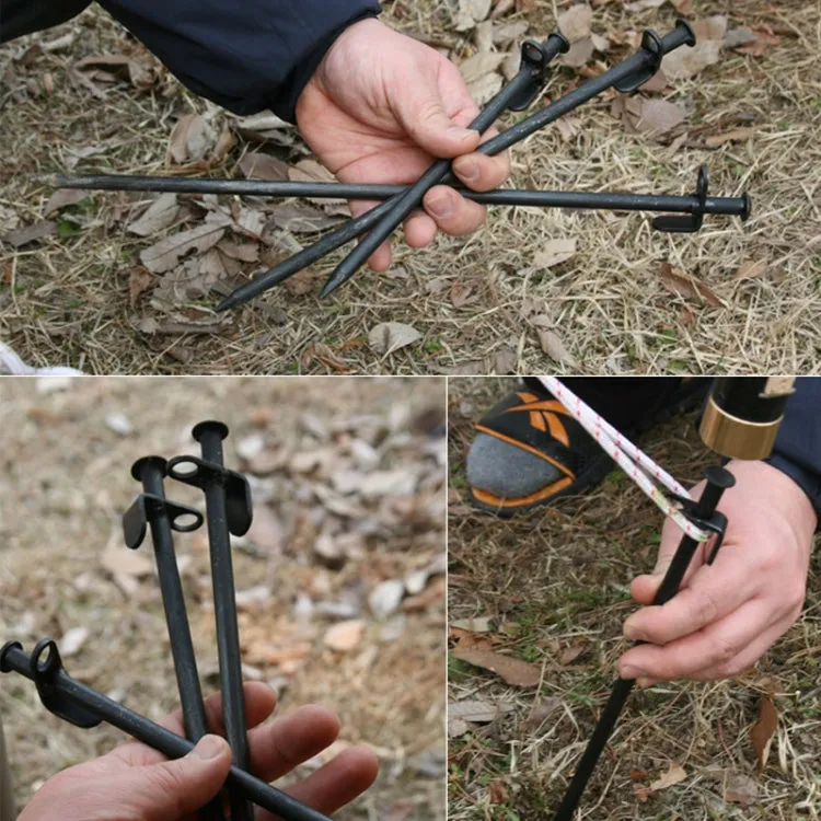 5 PCS Reinforced Long Outdoor Camping Tent Nail Steel Nails, Length:20cm