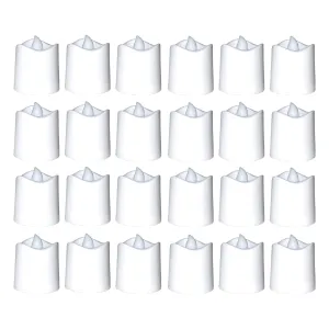 7221 Festival Decorative - LED Tealight Candles (White, 24 Pcs)