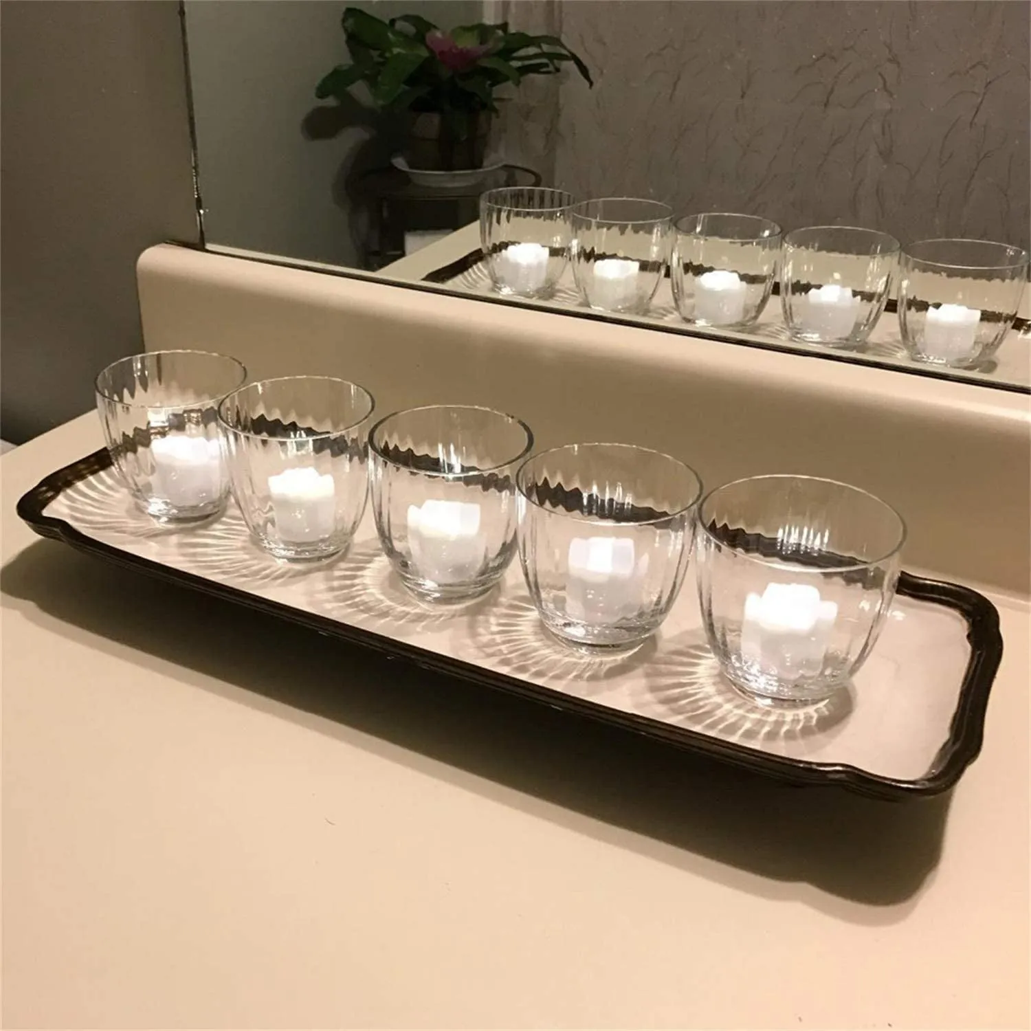 7221 Festival Decorative - LED Tealight Candles (White, 24 Pcs)