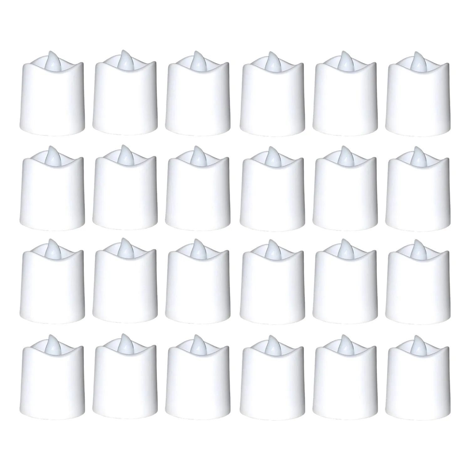 7221 Festival Decorative - LED Tealight Candles (White, 24 Pcs)