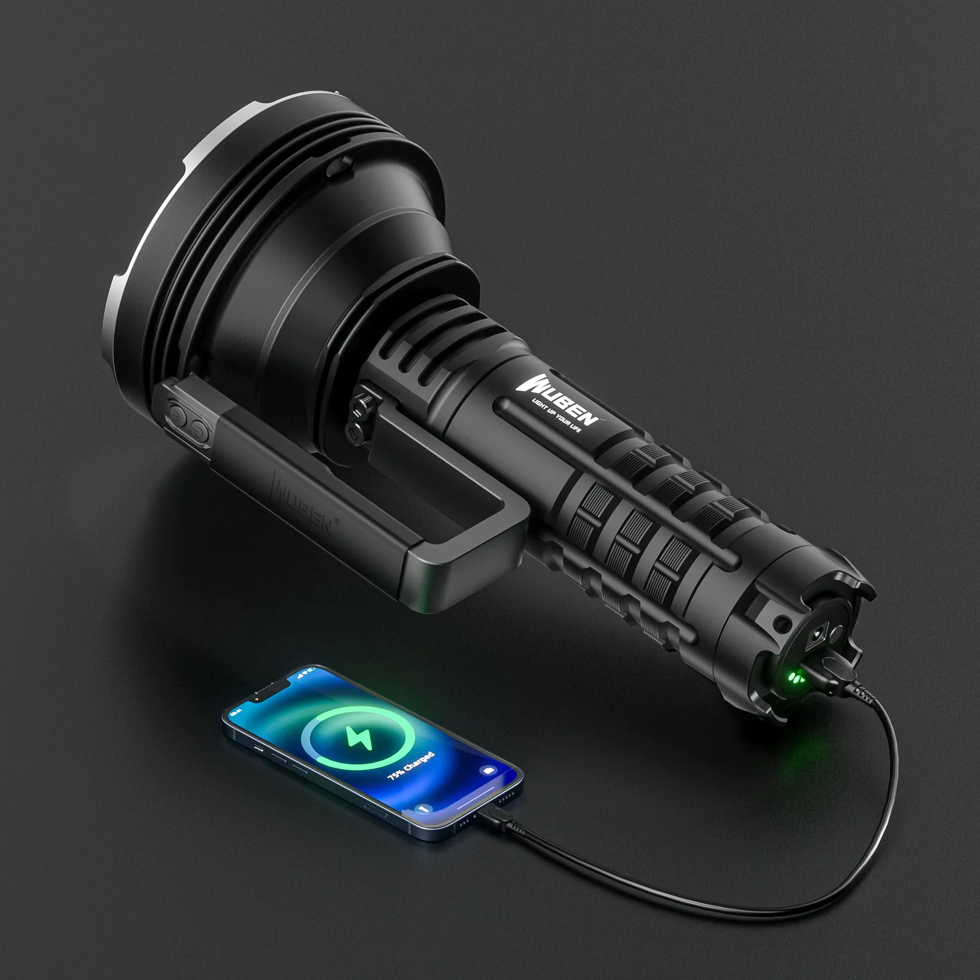 A1 20000 Lumen Portable Spotlight, One of the World's Brightest Flashlights