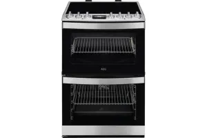 AEG Fast Grilling 6000 Series SteamBake Cooker with Induction Hob | CIB6743ACM | Stainless Steel