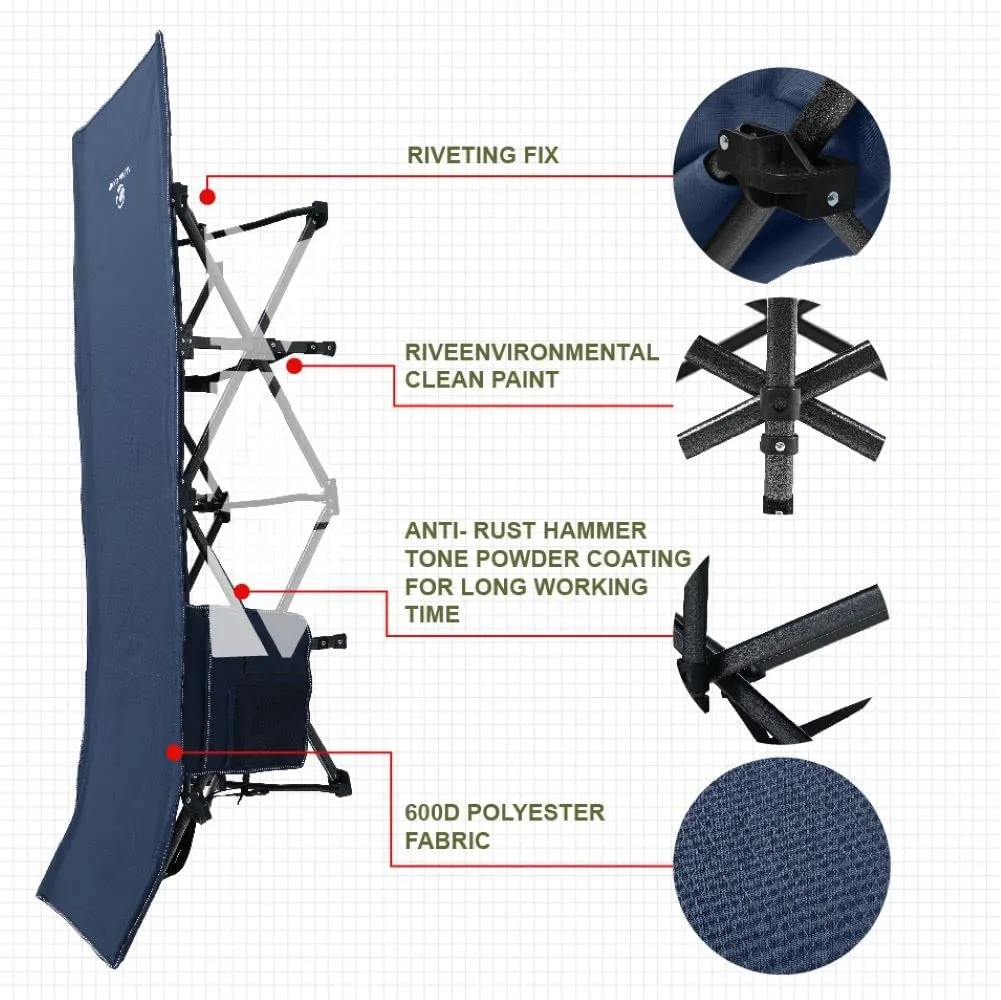 ALPHA CAMP Camping Cot with Carry Bag Sleeping Cot