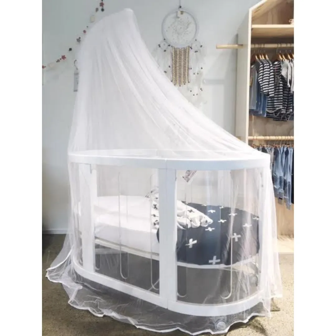 Babyhood Kaylula Cot Insect Net & Stand - White