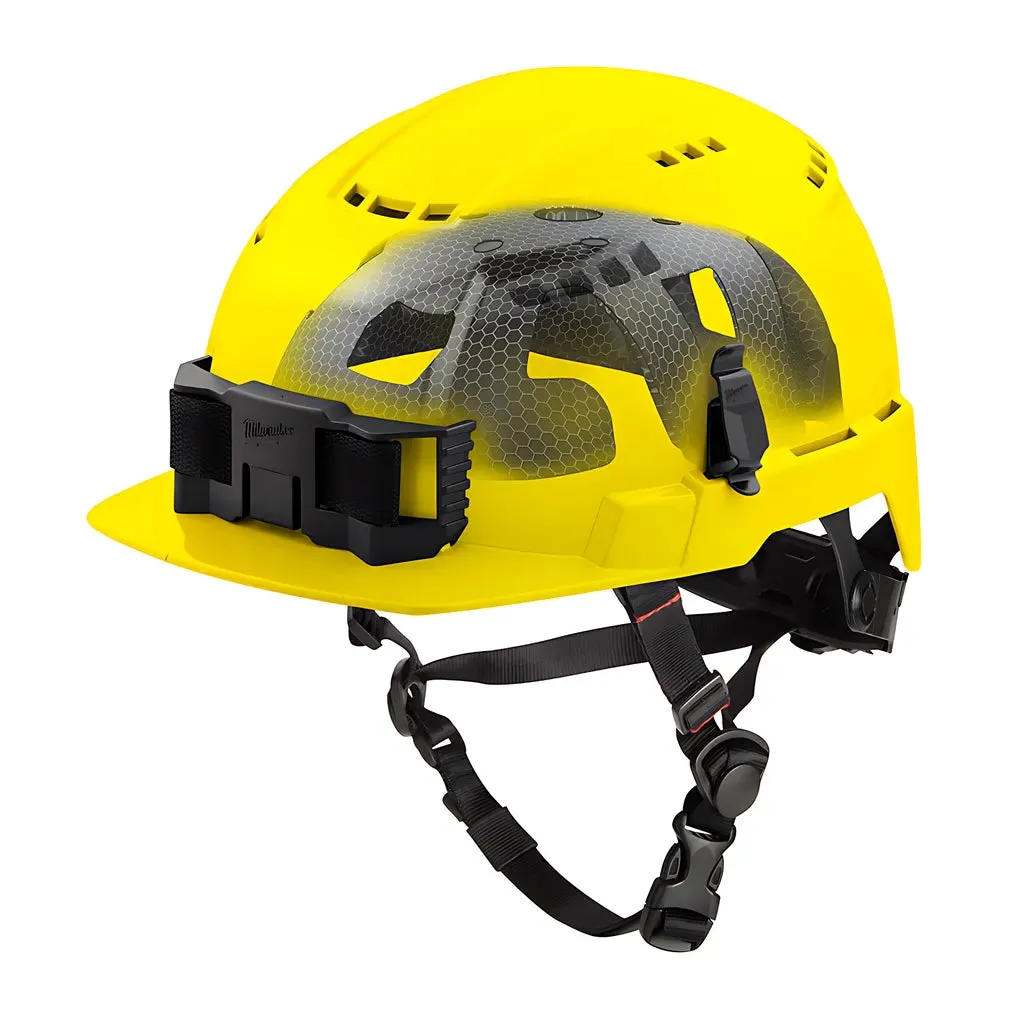 BOLT™ Yellow Front Brim Vented Safety Helmet with IMPACT ARMOR™ Liner (USA) - Type 2, Class C