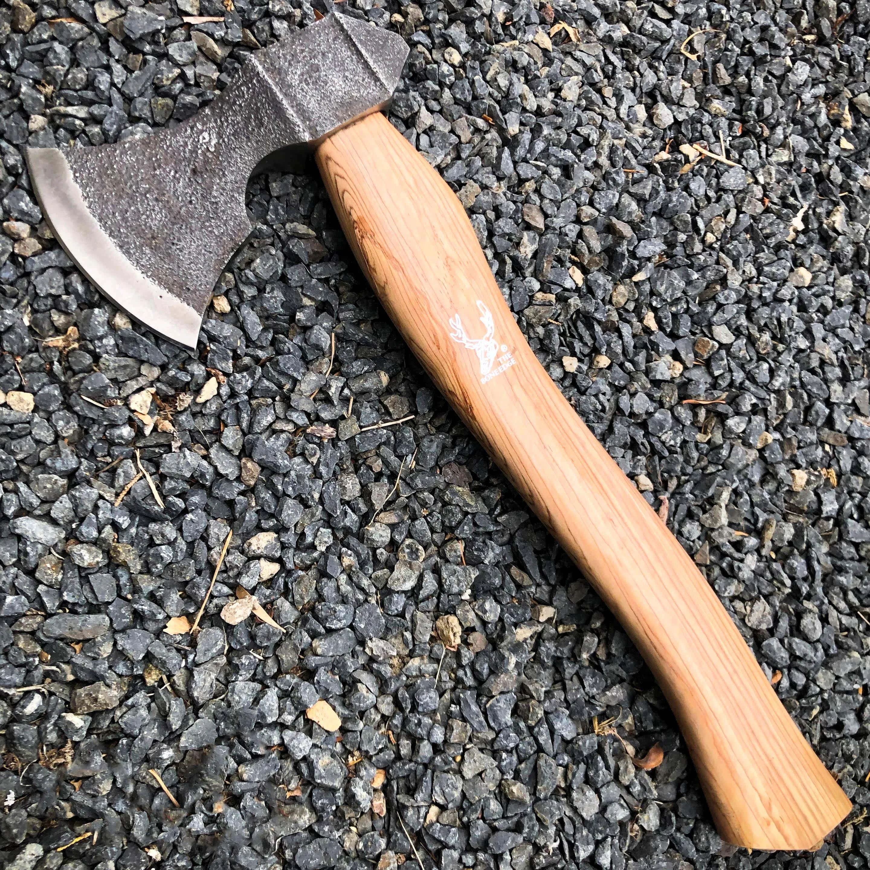 BoneEdge 15" Throwing Tomahawk Wood Axe Forged Blade