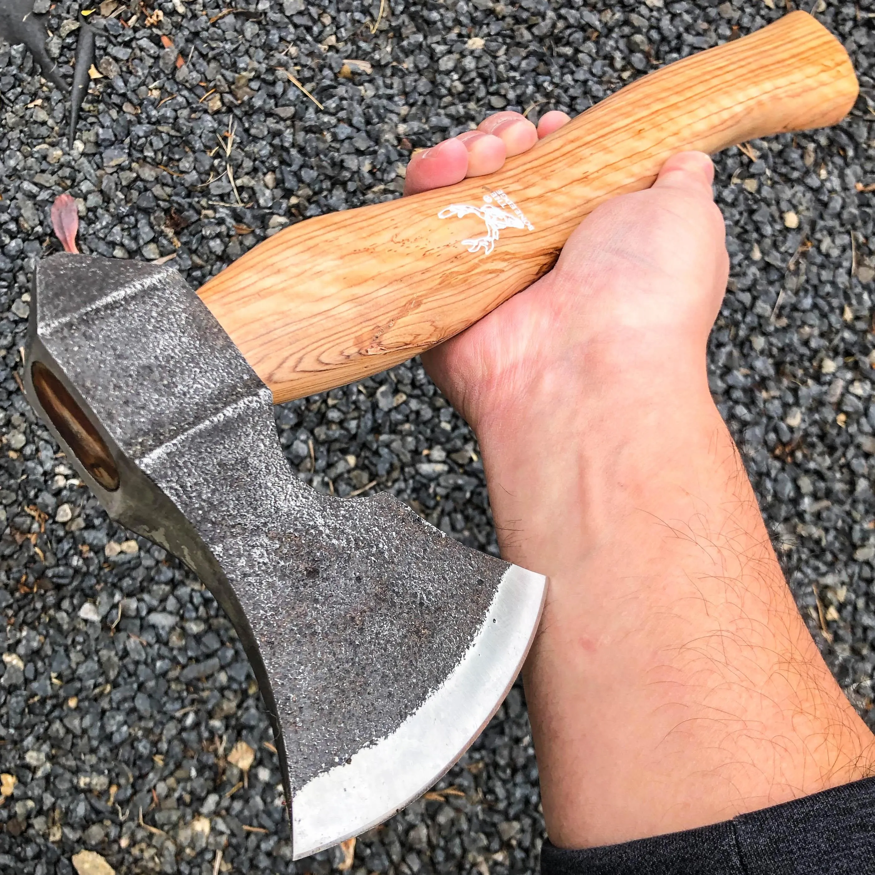 BoneEdge 15" Throwing Tomahawk Wood Axe Forged Blade