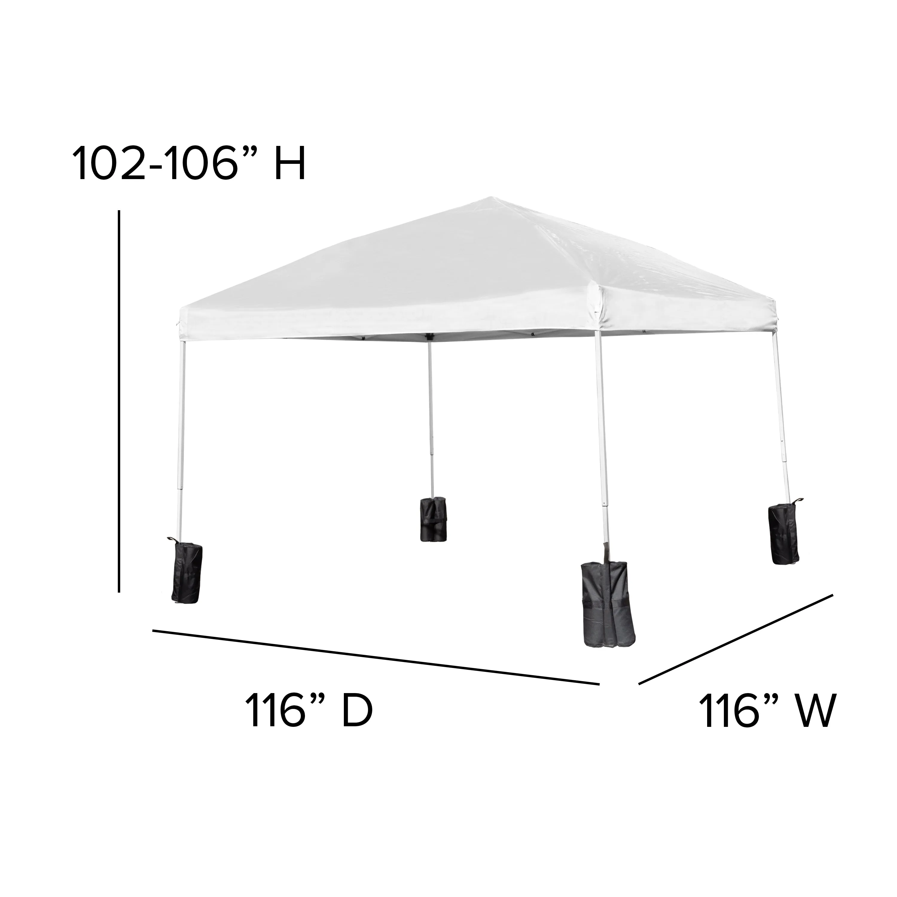 Canopy Tent,Table & 4 Chairs JJ-GZ10PKG183Z-4LEL3-WHWH-GG