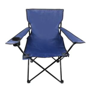 Casual Picnic Sketching Handrest Backrest Fishing Portable Beach Chair(Navy)