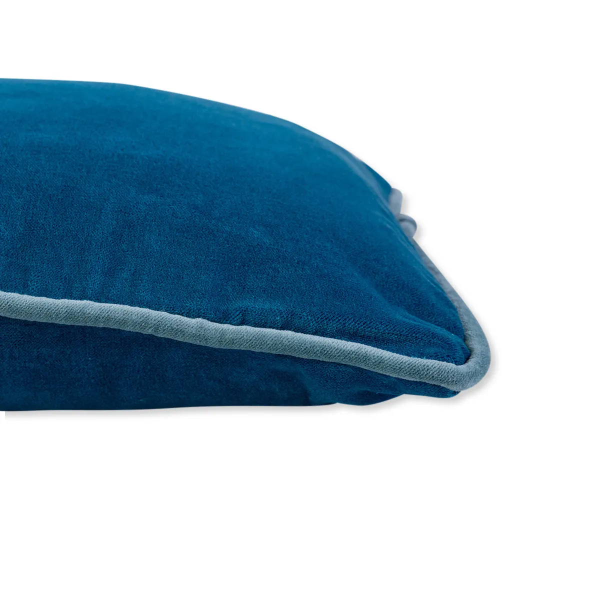 Charliss Velvet Lumbar Pillow - Peacock/Aqua