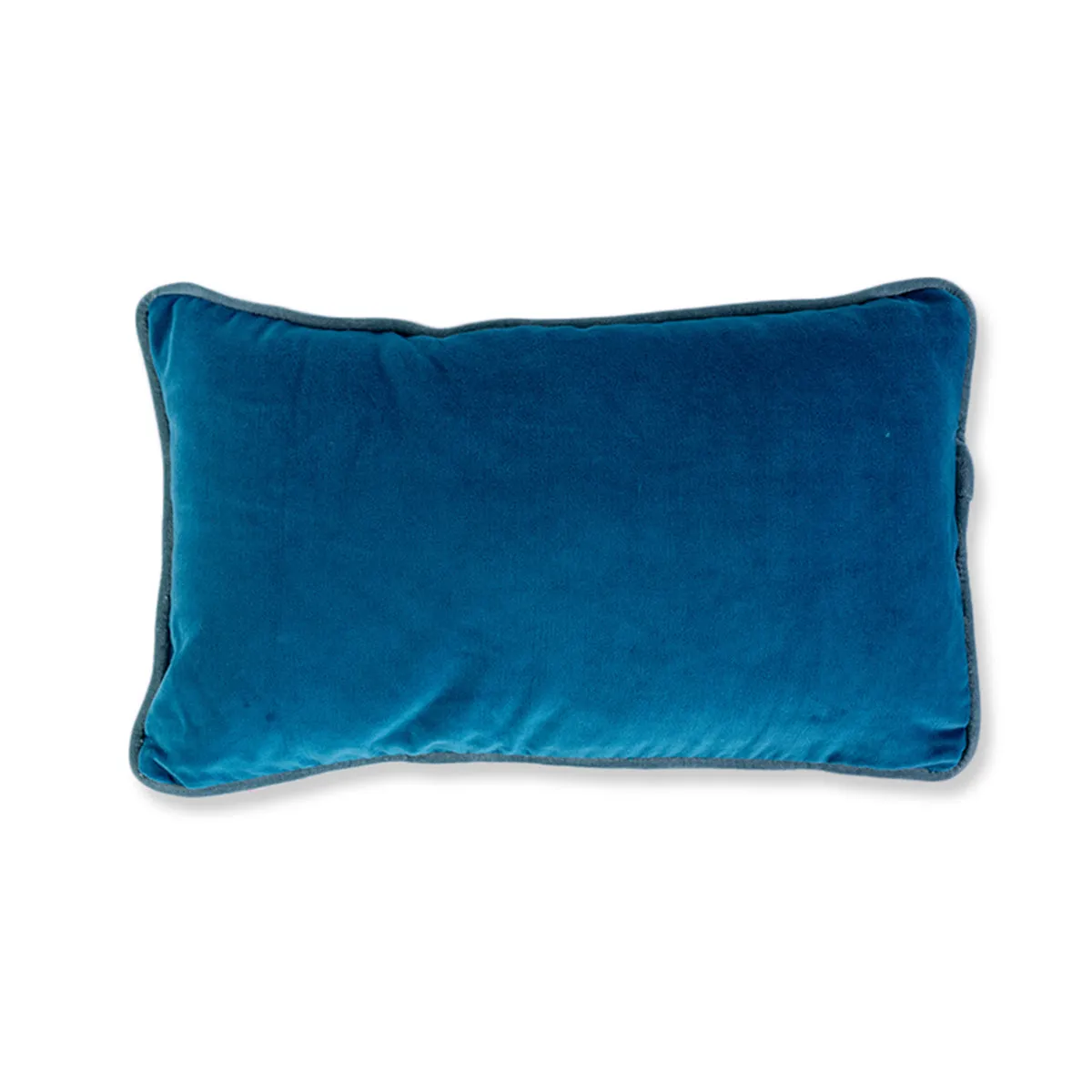 Charliss Velvet Lumbar Pillow - Peacock/Aqua