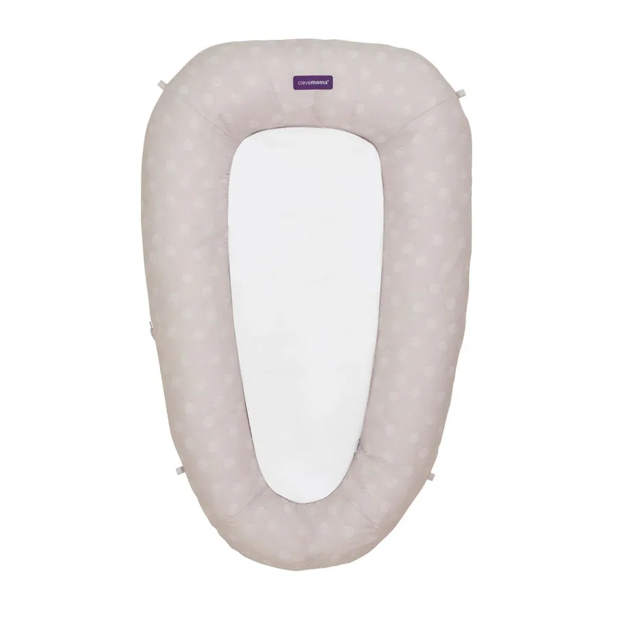 Clevamama ClevaFoam Baby Pod (White/Grey)