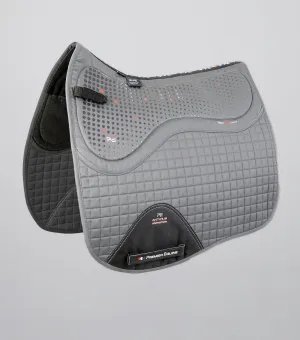 Close Contact Tech Grip Pro Anti-Slip Saddle Pad - Dressage Square Grey