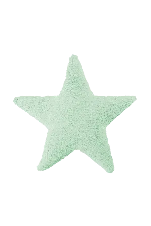 Cushion Star Soft Mint  - Stars