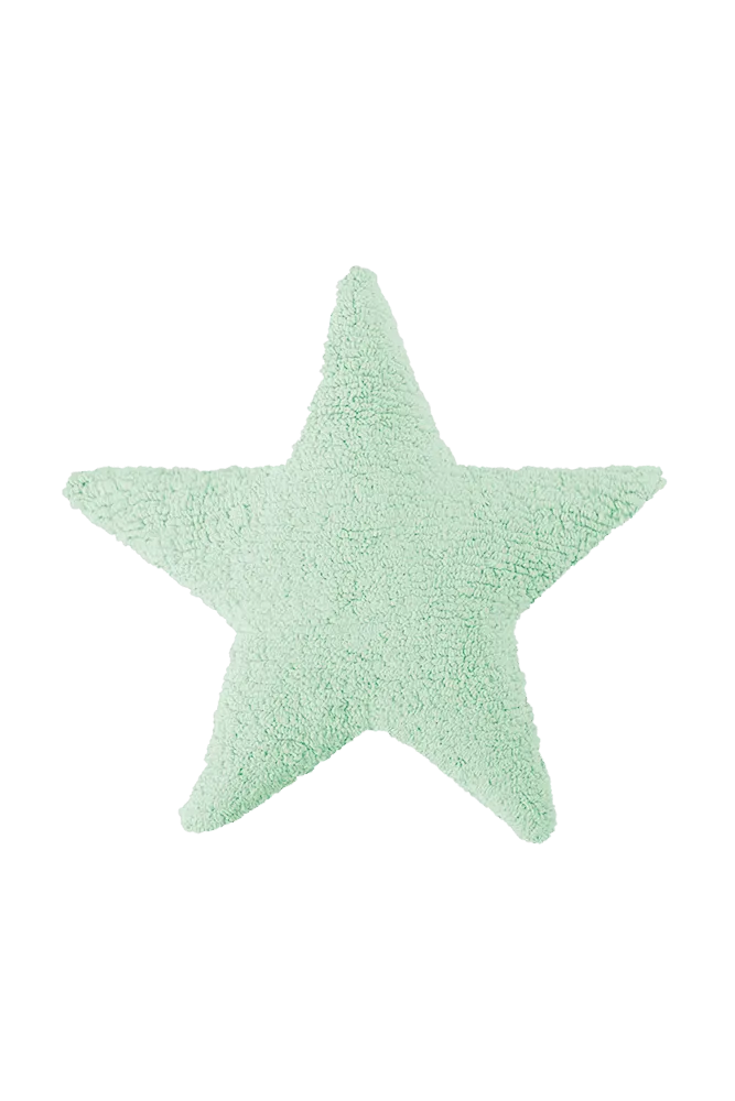 Cushion Star Soft Mint  - Stars