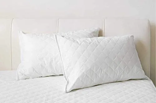 Durafeel Soft Microfiber Quilted Pillow for Sleeping, 17x27 inch, White, Pack of 6