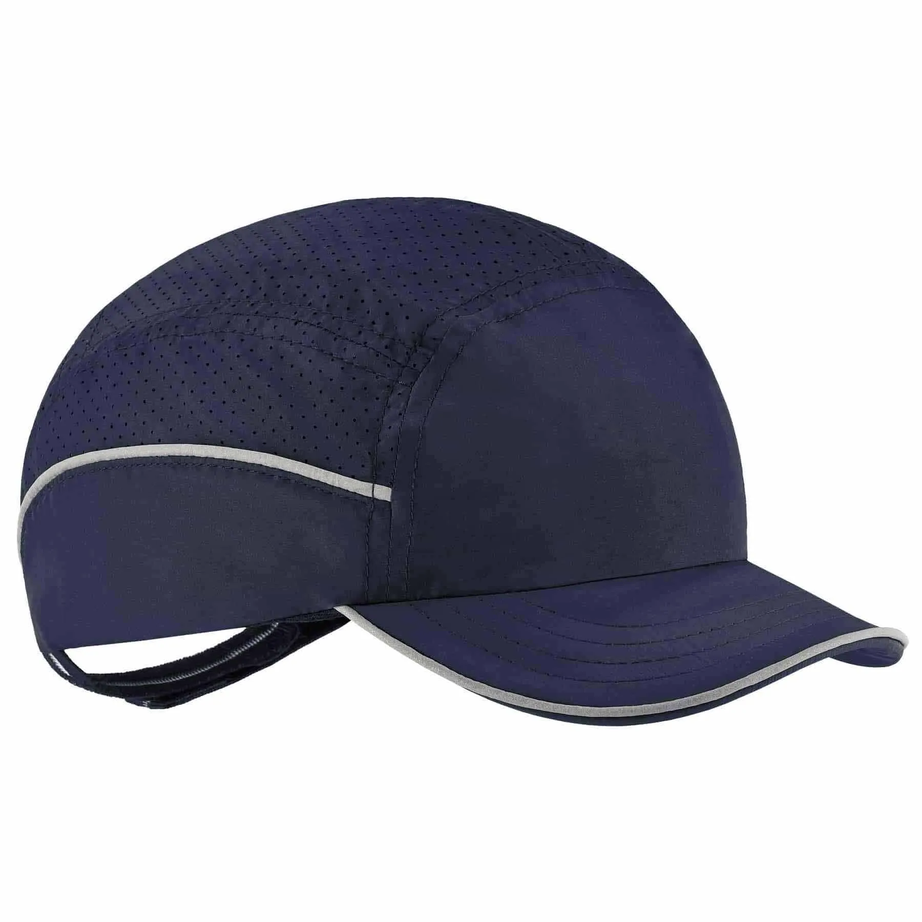 Ergodyne 23338 8965 Short Brim Navy Lightweight Bump Cap Hat   LED Lighting