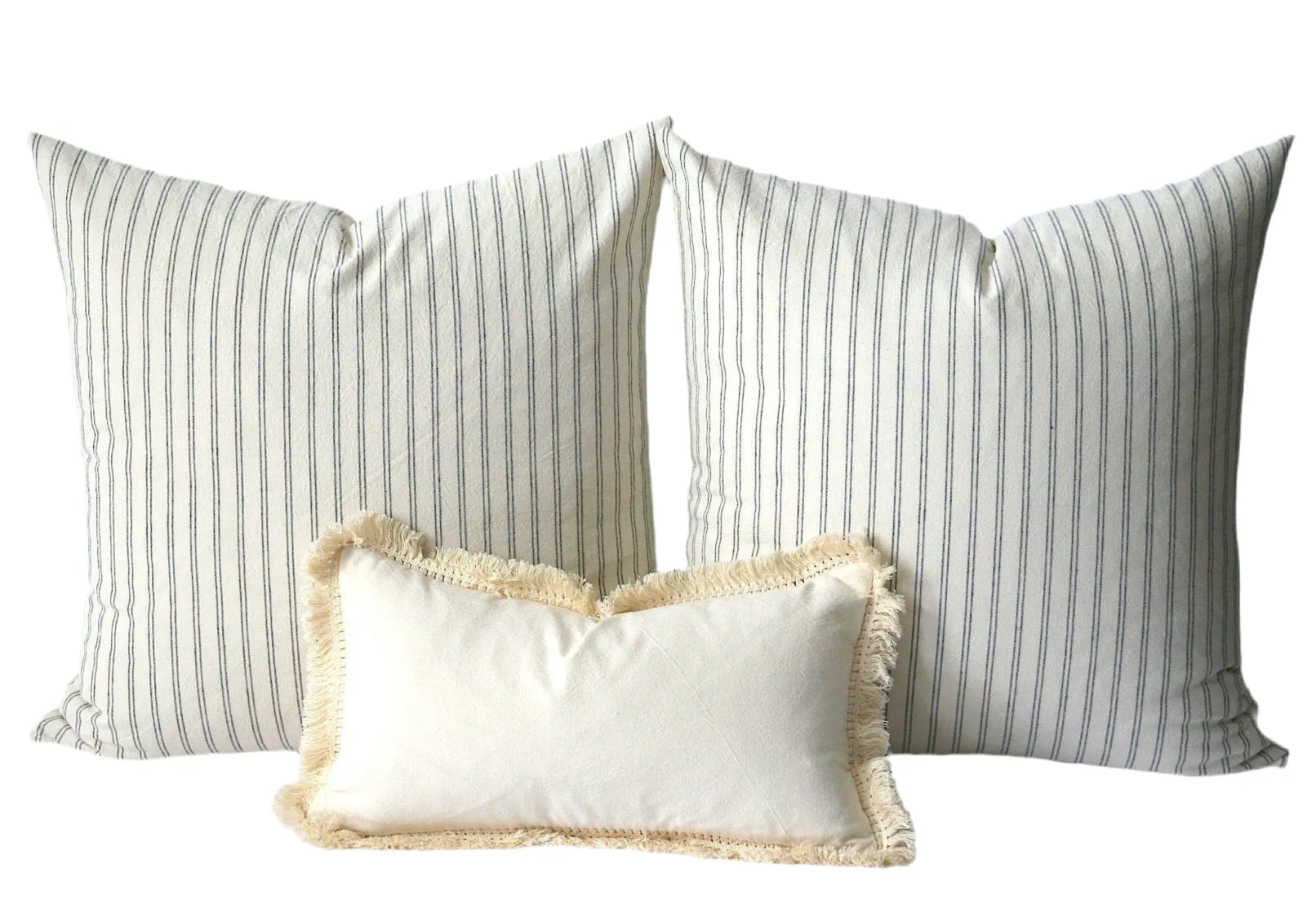 Farmhouse Pillows / Soft Vintage Wash Texture / 10 Sizes / Farmhouse Throw Pillow Cover