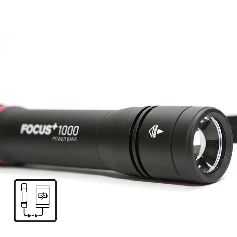 FOCUS  1000 with Power Bank Handheld Flashlight