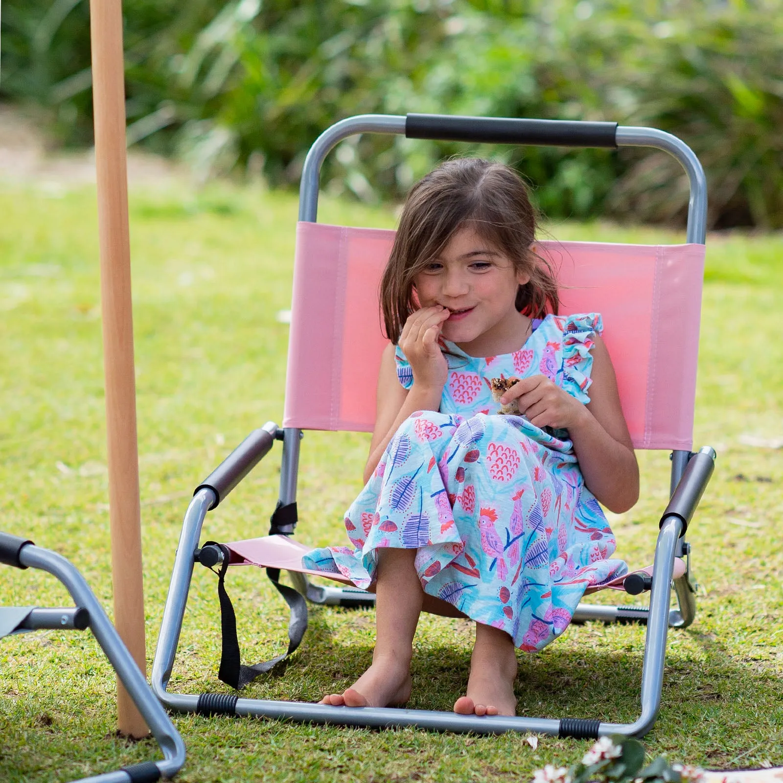 Foldable Low Profile Beach Chairs 2 Pack - Dusty Rose, Havana