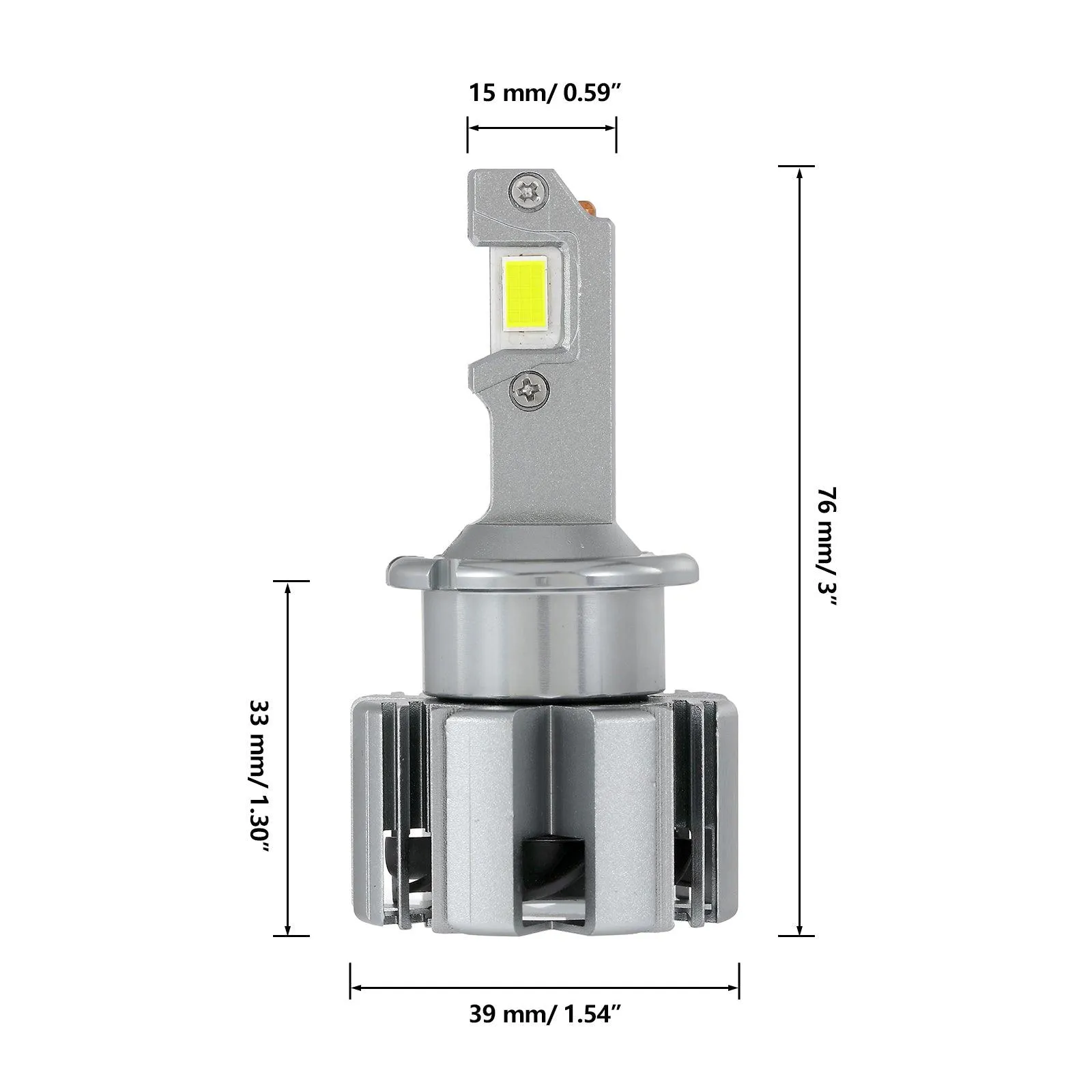 For 2005-2009 Mercedes-Benz SLR McLaren with HID headlamps LED Light Bulbs High Low Beam Bundle