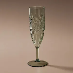 Indigo Love Flemington Acrylic Champagne Flute - Green