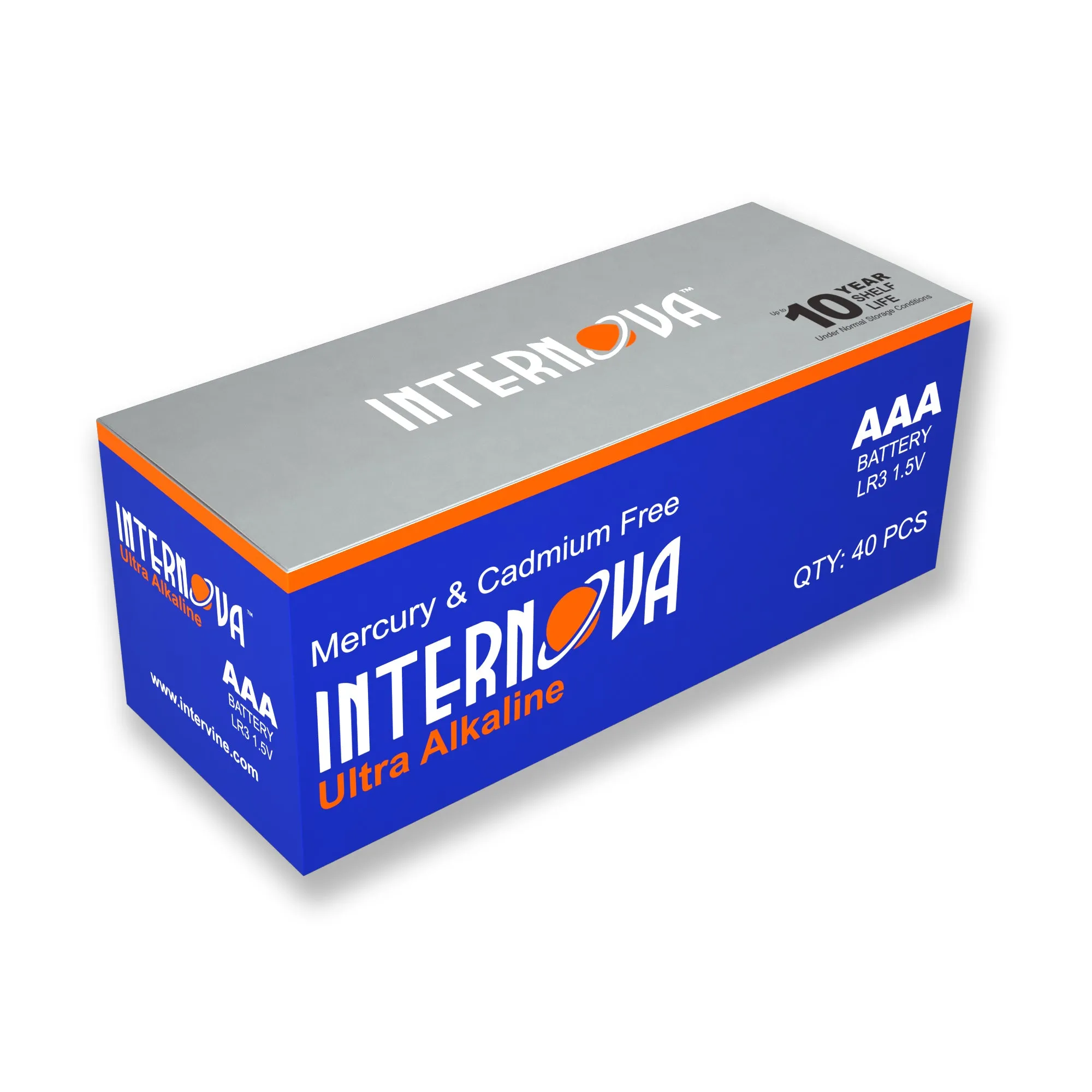 Internova Ultra Alkaline AAA Batteries, Triple A LR3 1.5V Cell High Performance, 40 Pack