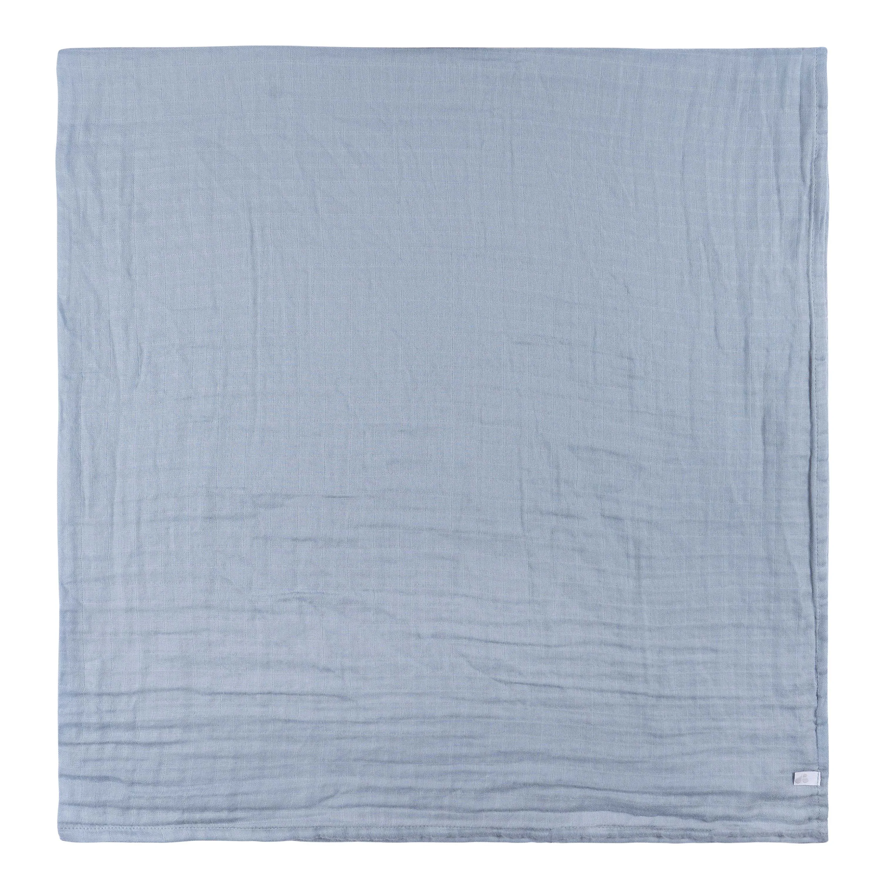 Just Born by Gerber Baby Boy 2-Pack Muslin Swaddle Blanket - BLUE LEAF