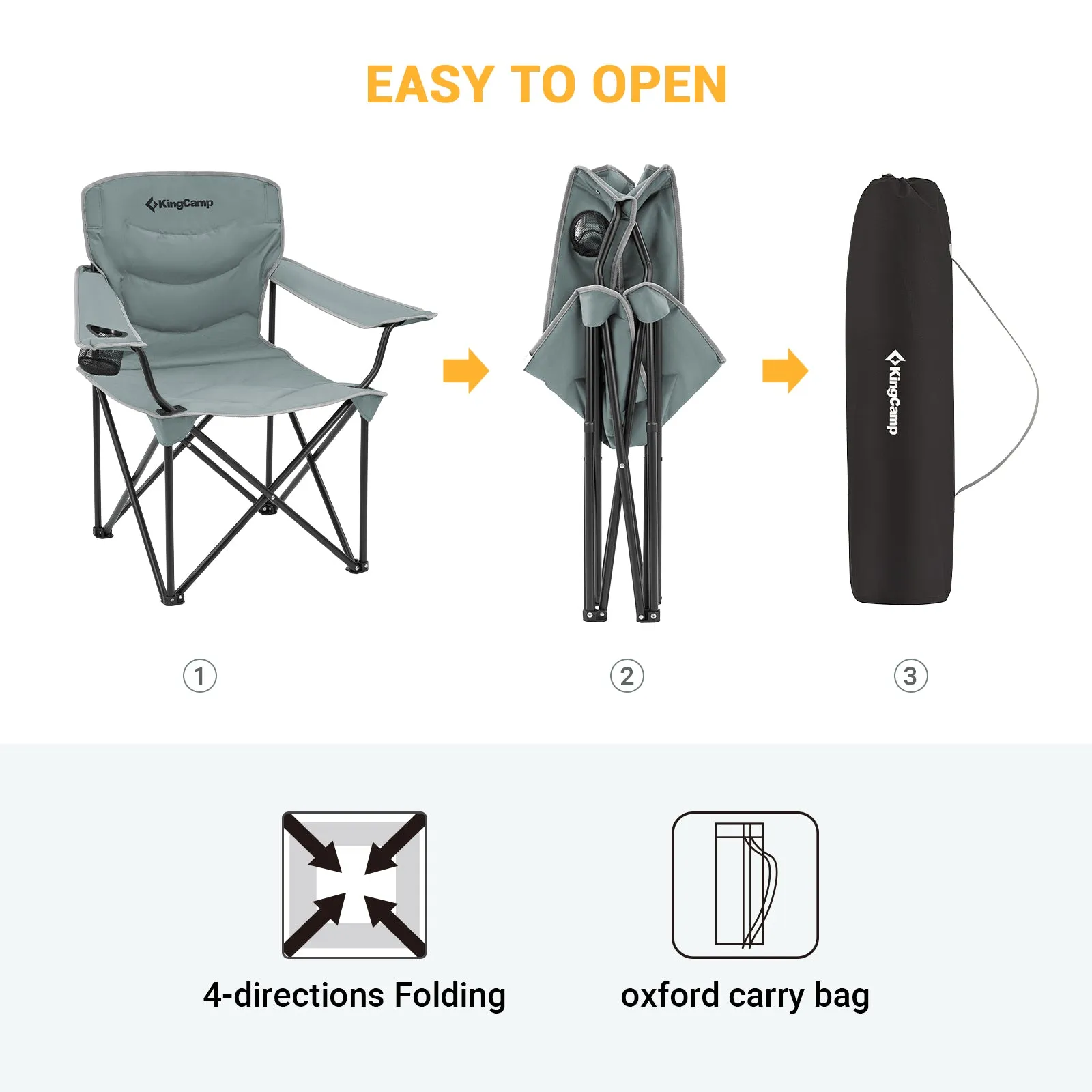 KingCamp Oversized Portable Lawn Chair