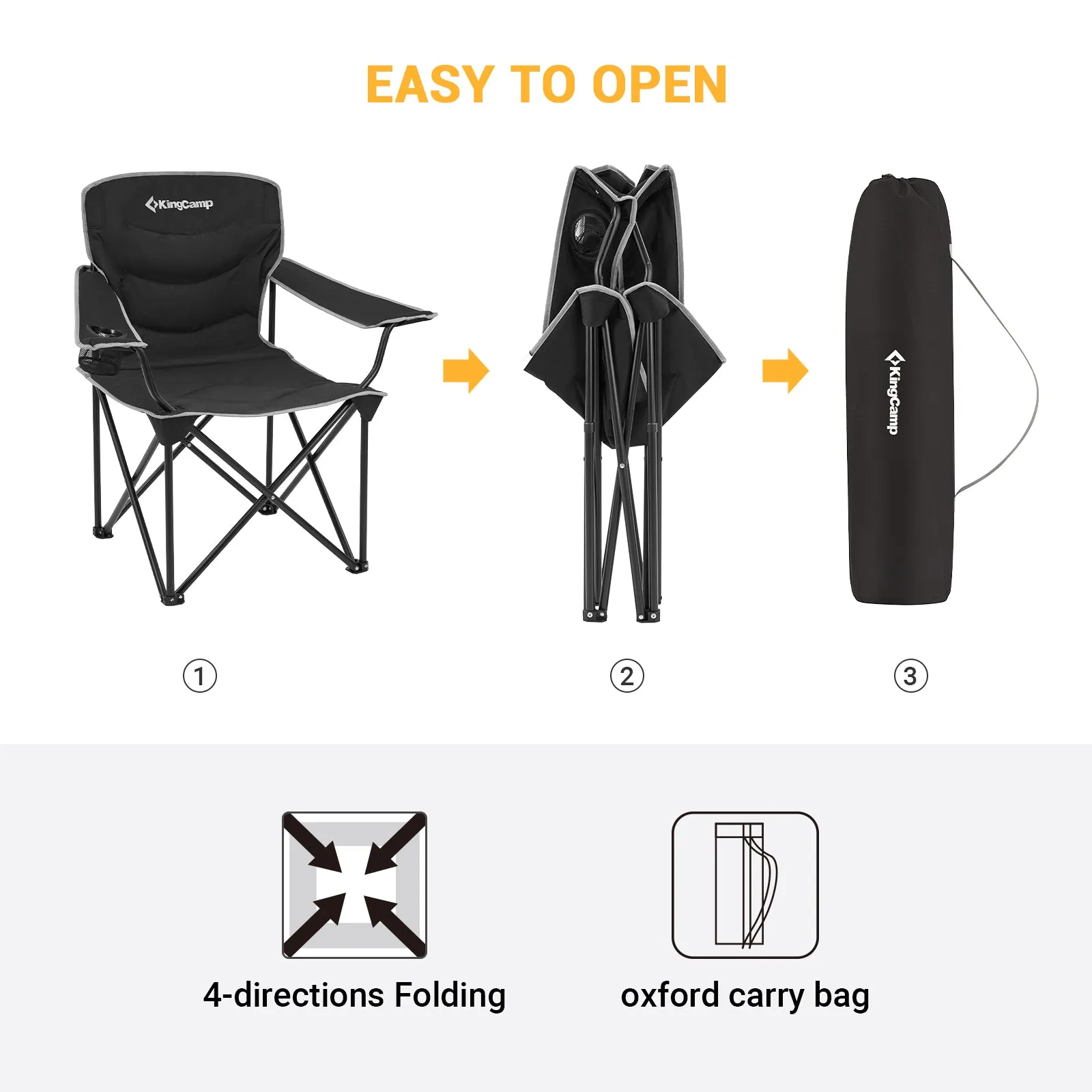 KingCamp Oversized Portable Lawn Chair