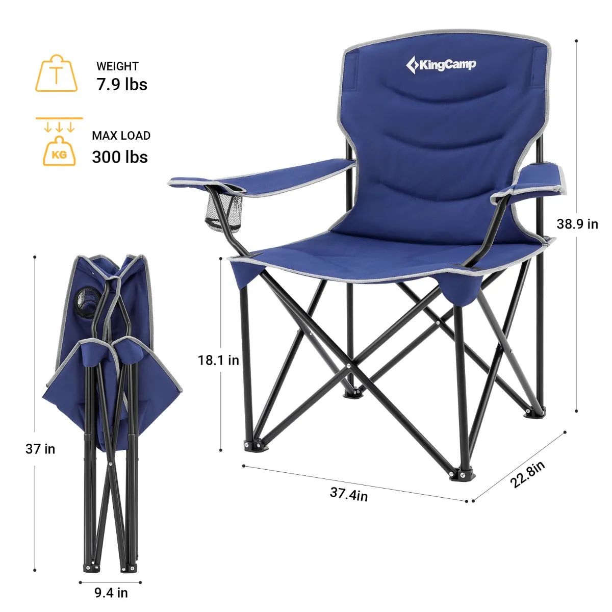 KingCamp Oversized Portable Lawn Chair