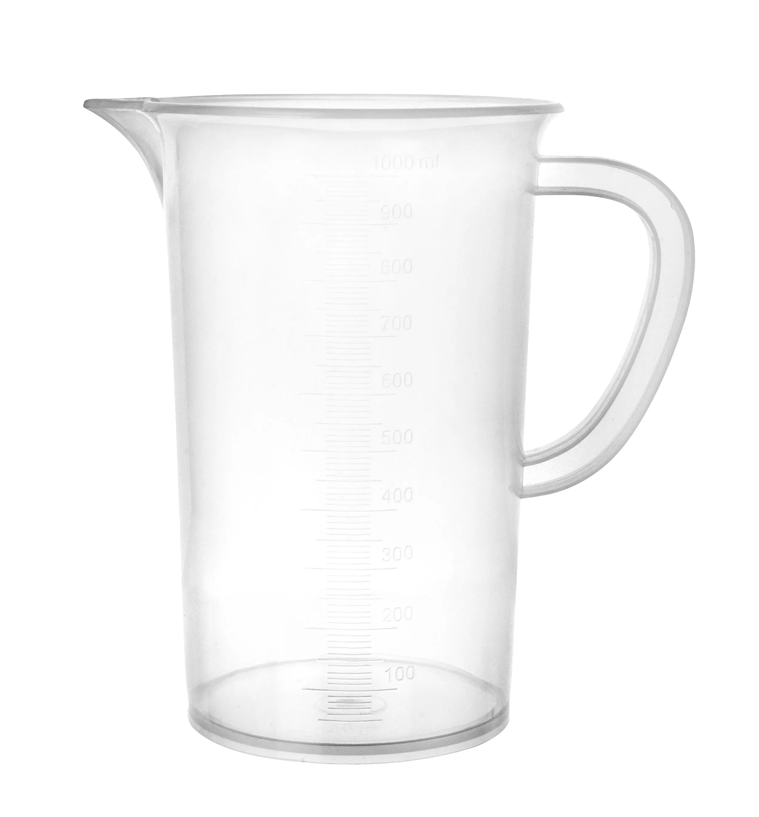 Measuring Jug, 1000ml - Polypropylene Plastic - Raised Graduations