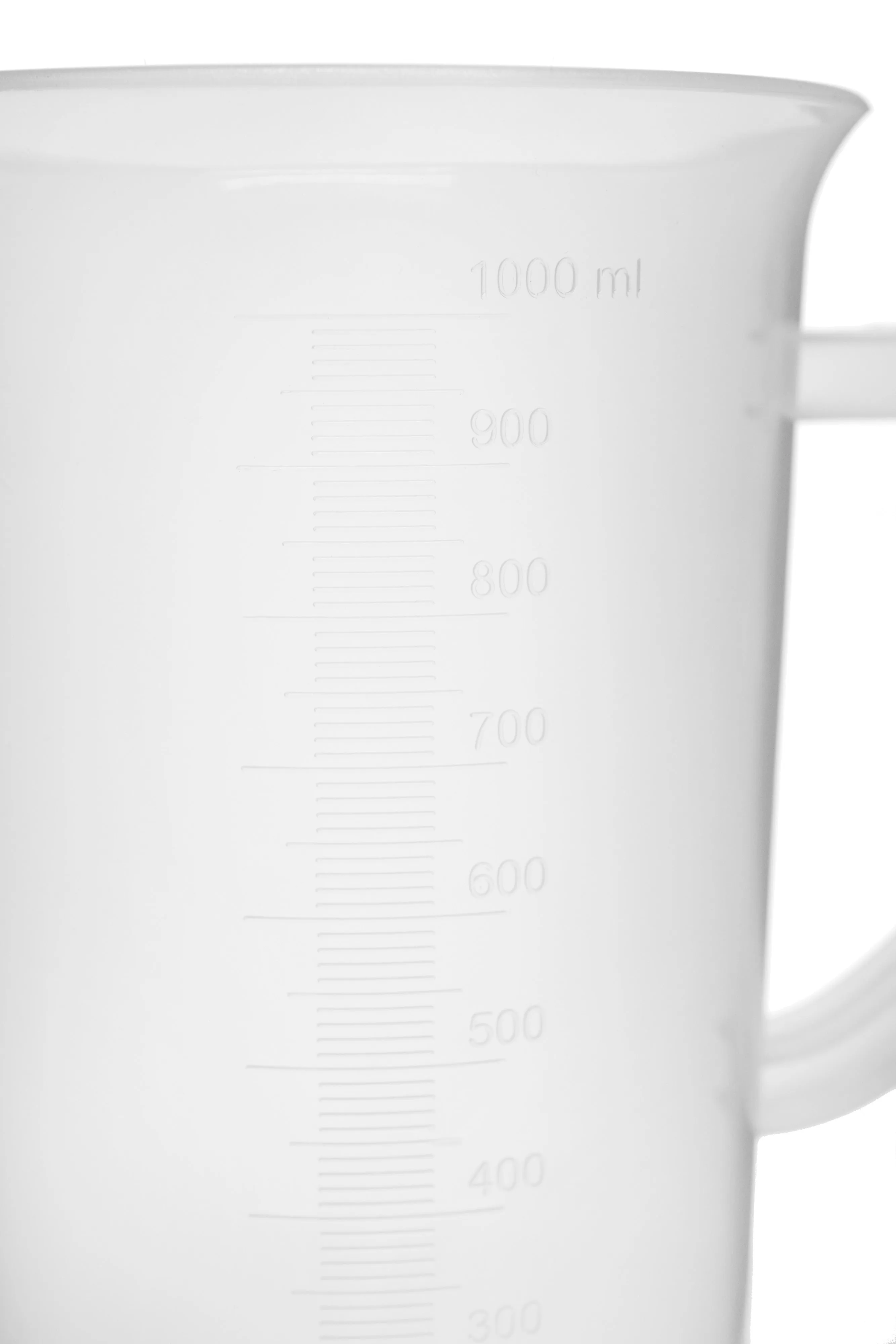 Measuring Jug, 1000ml - Polypropylene Plastic - Raised Graduations