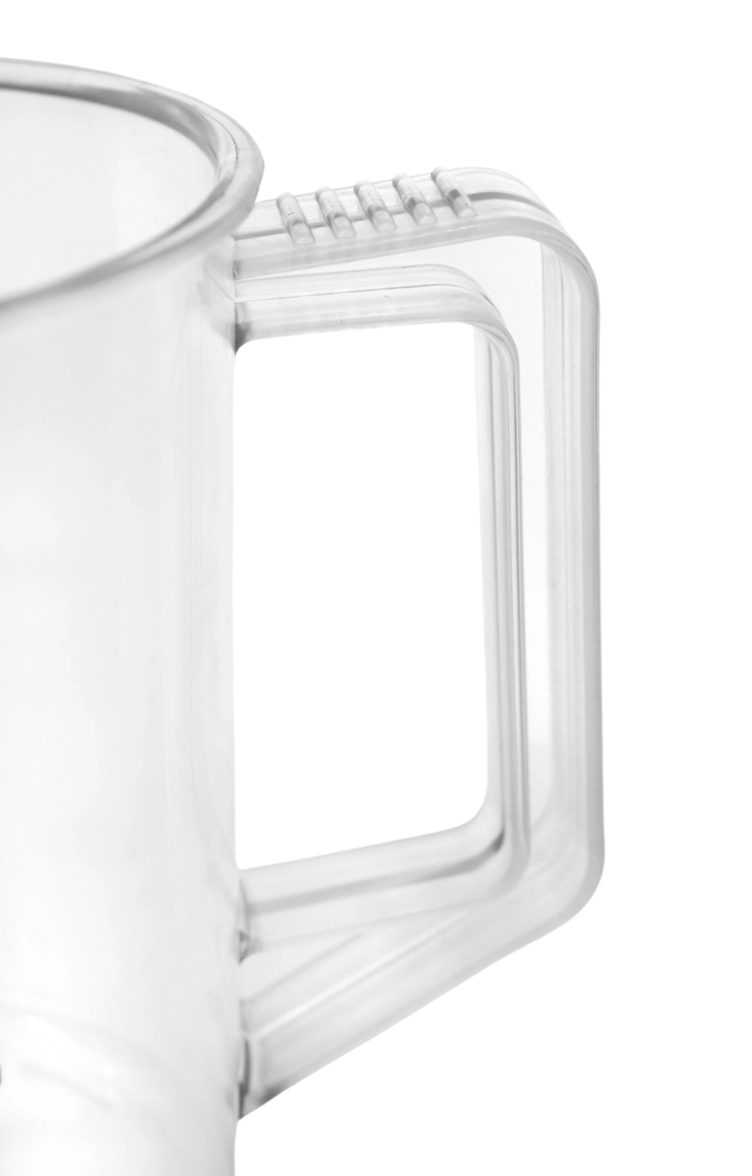 Measuring Jug, 250ml - Polypropylene - Screen Printed Graduations, Spout & Handle for Easy Pouring - Excellent Optical Clarity - Eisco Labs