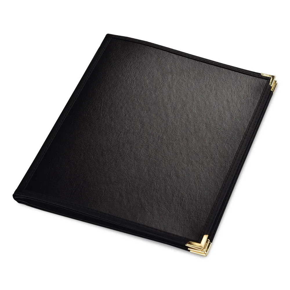 Menu Covers PU Leather 10ct/Pack 8.5x11 6-View Clear Sleeve