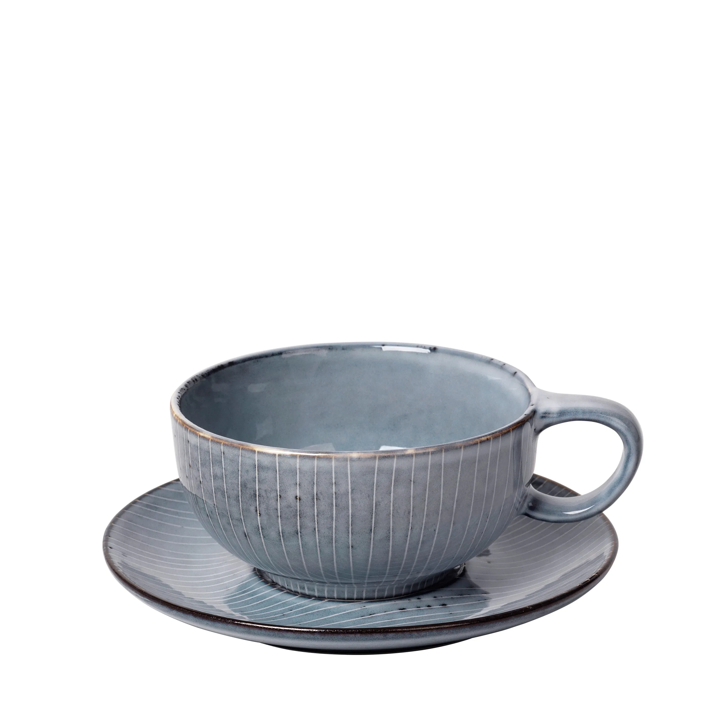 Nordic Sea Large Cup and Saucer by Broste Copenhagen