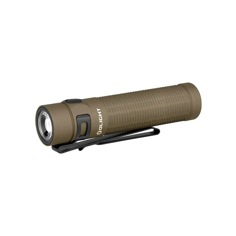 Olight Baton 3 Pro Max Powerful EDC Flashlight - Magnesium Alloy Desert Tan