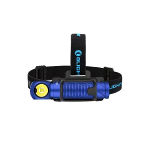 Olight Perun 2 Blue 2500 Lumen Rechargeable Headlamp / Right Angle Flashlight