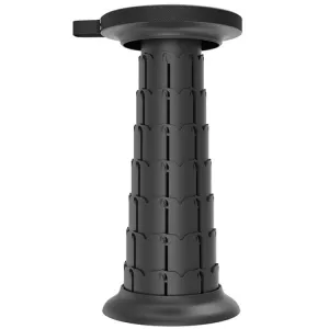 Outdoor Portable Lotus Heightened Folding Telescopic Stool(Black)