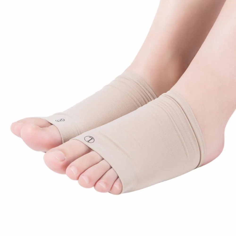 Plantar Fasciitis Arch Support Cushioned Gel Infused Foot Sleeves