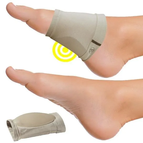 Plantar Fasciitis Arch Support Cushioned Gel Infused Foot Sleeves