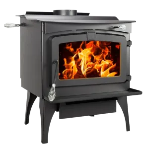 Pleasant Hearth WSL-2200-B 2,200 Sq. Ft. 70,000 BTU EPA Certified Wood Burning Stove with Blower Black New