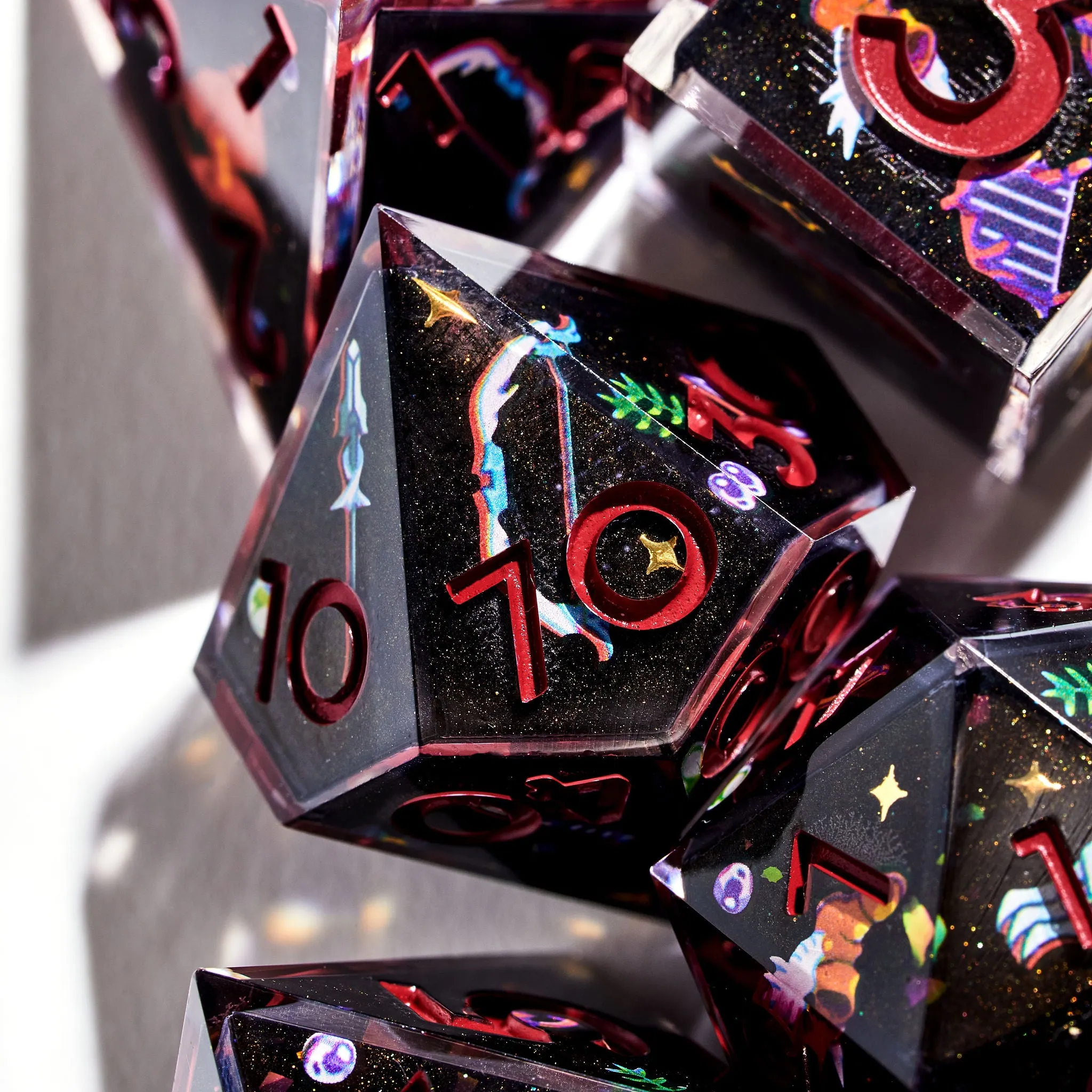 "DPS" RPG-inspired Iconic 7-Piece Dice Set