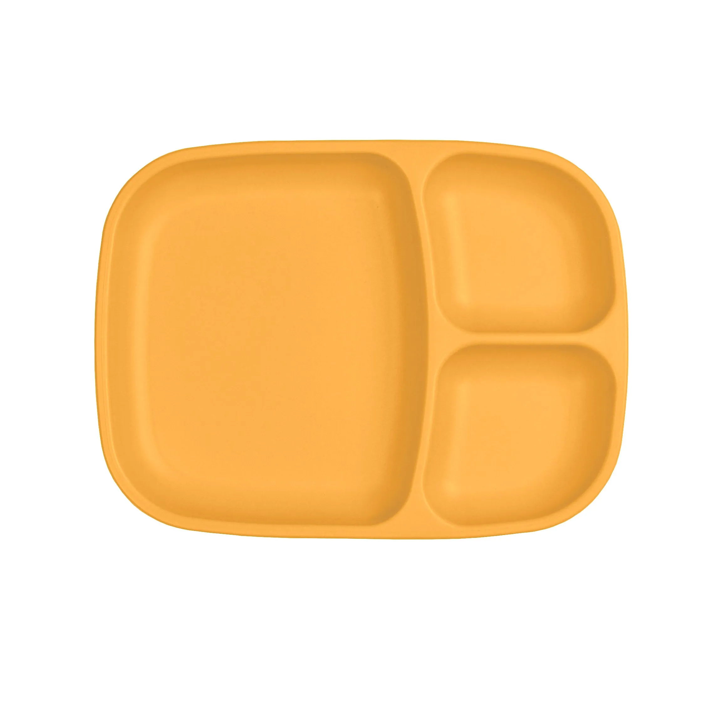 Re-Play Large Divided Plate - Sunny Yellow