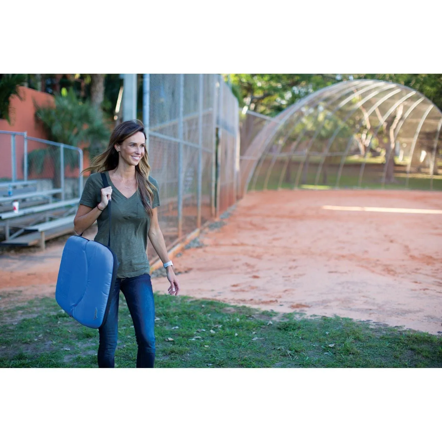 RIO Gear | Bleacher Boss MyPod Stadium Seat- Steel Blue